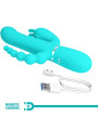VIBRADOR RABBIT 4 EN 1 PRETTY LOVE CAMMY AZUL DE LA MARCA PRETTY LOVE