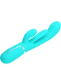 VIBRADOR RABBIT 3 EN 1 SHANIA 7 MODOS SILICONA SUAVE DE LA MARCA PRETTY LOVE