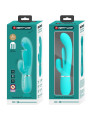 VIBRADOR RABBIT 3 EN 1 SHANIA 7 MODOS SILICONA SUAVE DE LA MARCA PRETTY LOVE