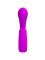 VIBRADOR PUNTO G Y CLÍTORIS 10 MODOS SILICONA MORADO DE LA MARCA PRETTY LOVE