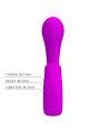 VIBRADOR PUNTO G Y CLÍTORIS 10 MODOS SILICONA MORADO DE LA MARCA PRETTY LOVE