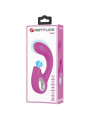 VIBRADOR PUNTO G Y CLÍTORIS 10 MODOS SILICONA MORADO DE LA MARCA PRETTY LOVE