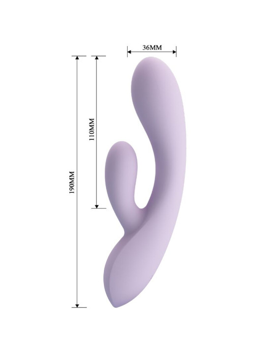 VIBRADOR RABBIT SILICONA 10 MODOS PRETTY LOVE ROSOLYN DE LA MARCA PRETTY LOVE