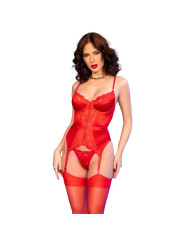 CORSÉ Y MEDIAS ROJO CHILIROSE - CR4845 DE LA MARCA CHILIROSE SETS