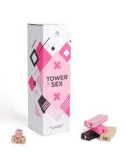 JUEGO DE MADERA TOWER OF SEX - 48 PIEZAS Y DADOS DE LA MARCA SECRETPLAY 100% GAMES
