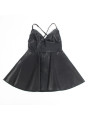CAMISÓN SEXY NEGRO CON TIRANTES DE CUERO PU - SUBBLIME DE LA MARCA SUBBLIME DRESSES