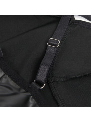 CAMISÓN SEXY NEGRO CON TIRANTES DE CUERO PU - SUBBLIME DE LA MARCA SUBBLIME DRESSES