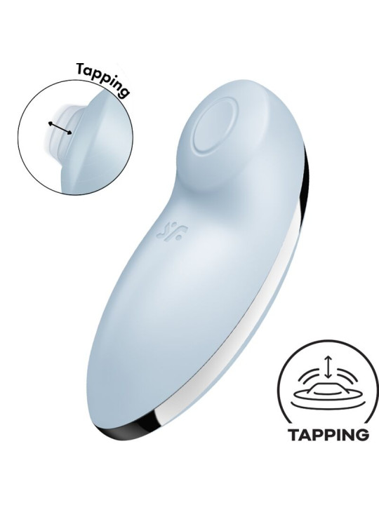SATISFYER TAP & CLIMAX 2 VIBRADOR CLITORIS AZUL DE LA MARCA SATISFYER VIBRATOR