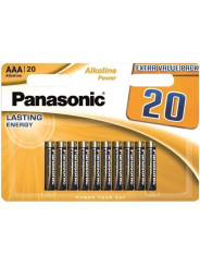 PILAS ALCALINAS AAA PANASONIC BRONZE 20 UNIDADES DE LA MARCA PANASONIC