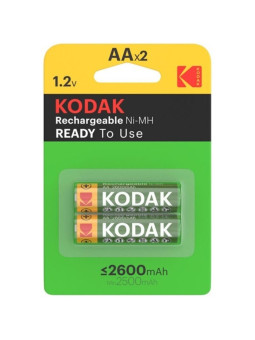 PILAS RECARGABLES AA 2600MAH KODAK - 2 UNIDADES DE LA MARCA KODAK