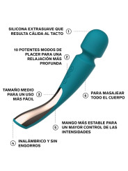 MASAJEADOR VIBRADOR SMART WAND 2 VERDE AGUA DE LA MARCA LELO