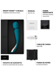 MASAJEADOR VIBRADOR SMART WAND 2 VERDE AGUA DE LA MARCA LELO