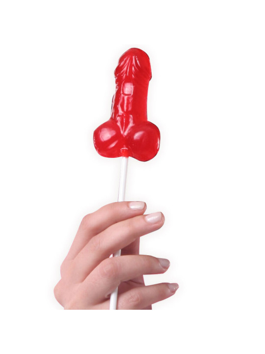 PIRULETAS COMESTIBLES FORMA PENE SABOR FRESA 40 UNIDADES DE LA MARCA SECRETPLAY COSMETIC