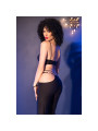 CONJUNTO LINGERIE NEGRO DORADO CHILIROSE TOP Y LEGGINGS DE LA MARCA CHILIROSE SETS