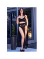 CONJUNTO LENCERÍA CHILIROSE TOP FALDA TANGA CADENAS DORADAS DE LA MARCA CHILIROSE SETS
