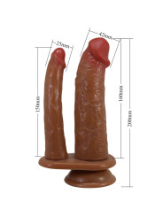 DILDO DOBLE VIBRADOR REALISTA PRETTY LOVE HULBERT DE LA MARCA PRETTY LOVE