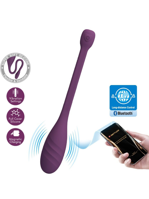 VIBRADOR CONTROL APP MORADO PRETTY LOVE LEVIATHAN DE LA MARCA PRETTY LOVE SMART