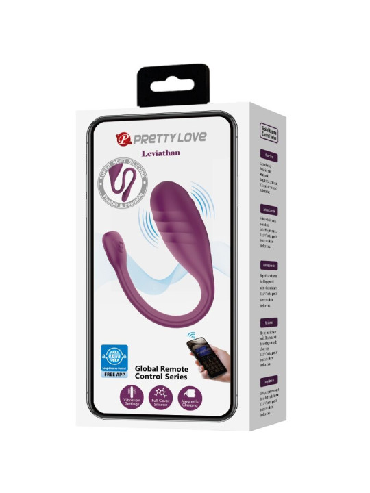 VIBRADOR CONTROL APP MORADO PRETTY LOVE LEVIATHAN DE LA MARCA PRETTY LOVE SMART