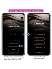 VIBRADOR CONTROL APP MORADO PRETTY LOVE LEVIATHAN DE LA MARCA PRETTY LOVE SMART