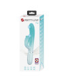 VIBRADOR RABBIT DUAL 7 MODOS SILICONA VERDE AGUA GIGI DE LA MARCA PRETTY LOVE FLIRTATION