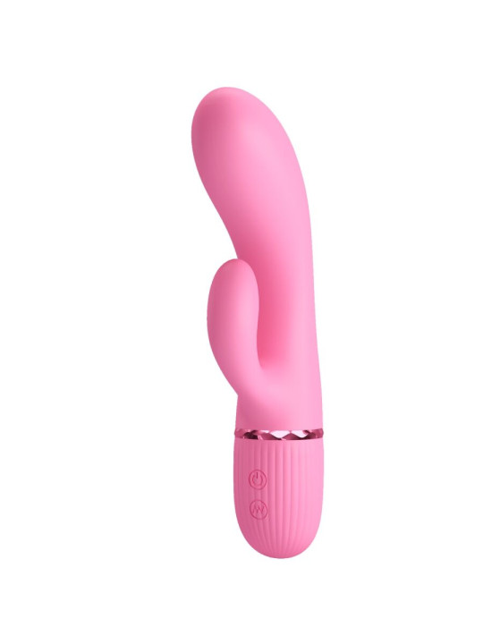 VIBRADOR RABBIT DUAL PUNTO G Y CLITORIS 10 MODOS ROSA DE LA MARCA PRETTY LOVE FLIRTATION