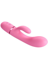 VIBRADOR RABBIT DUAL PUNTO G Y CLITORIS 10 MODOS ROSA DE LA MARCA PRETTY LOVE FLIRTATION