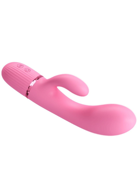 VIBRADOR RABBIT DUAL PUNTO G Y CLITORIS 10 MODOS ROSA DE LA MARCA PRETTY LOVE FLIRTATION