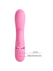 VIBRADOR RABBIT DUAL PUNTO G Y CLITORIS 10 MODOS ROSA DE LA MARCA PRETTY LOVE FLIRTATION