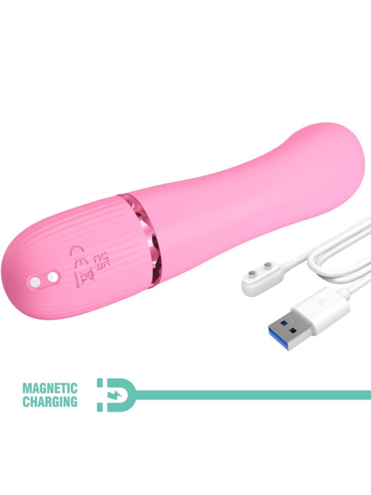 VIBRADOR RABBIT DUAL PUNTO G Y CLITORIS 10 MODOS ROSA DE LA MARCA PRETTY LOVE FLIRTATION