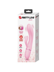 VIBRADOR RABBIT DUAL PUNTO G Y CLITORIS 10 MODOS ROSA DE LA MARCA PRETTY LOVE FLIRTATION