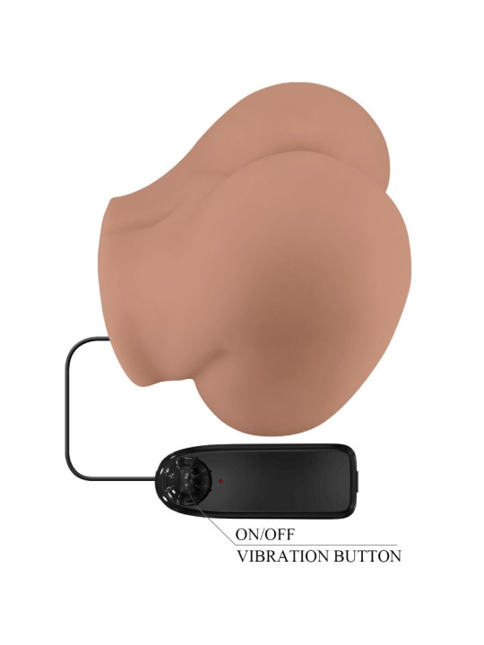 MASTURBADOR REALISTA DUAL VIBRACIÓN CONTROL REMOTO DE LA MARCA CRAZY BULL