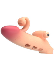 FUNDA VIBRADORA REALISTA TPE PARA ESTIMULACIÓN PENE DE LA MARCA ROMANCE