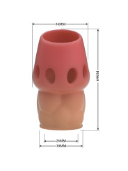 FUNDA ENGROSADORA PENE ROSA PRETTY LOVE OSCAR ESTIMULANTE DE LA MARCA PRETTY LOVE MALE