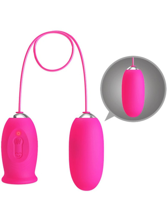 HUEVO VIBRADOR LENGUA ESTIMULADORA CLITORIS 12 MODOS DE LA MARCA PRETTY LOVE