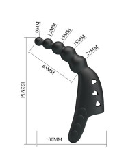 VIBRADOR DEDO PRETTY LOVE JORDIN 10 MODOS NEGRO DE LA MARCA PRETTY LOVE
