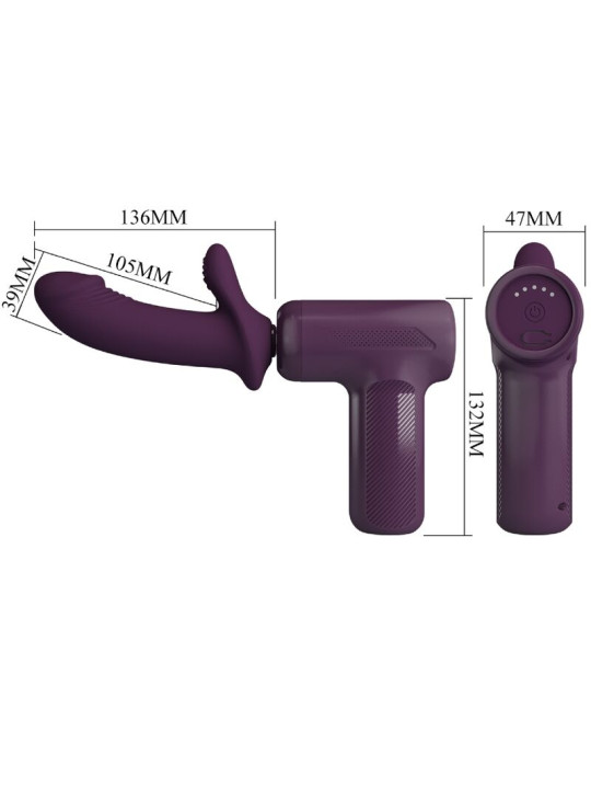 VIBRADOR CLITORIS PRETTY LOVE DJ SCHOLAR 5 VELOCIDADES DE LA MARCA PRETTY LOVE C-TYPE