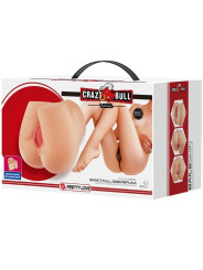 MASTURBADOR REALISTA DOBLE ENTRADA VAGINA ANO CRAZY BULL DE LA MARCA CRAZY BULL
