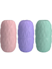 HUEVO VIBRADOR 3 TEXTURAS INTERCAMBIABLES TPR PRETTY LOVE DE LA MARCA PRETTY LOVE