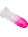 FUNDA ALARGADORA REALISTA CON ESTIMULADOR ANAL ROSA DE LA MARCA PRETTY LOVE