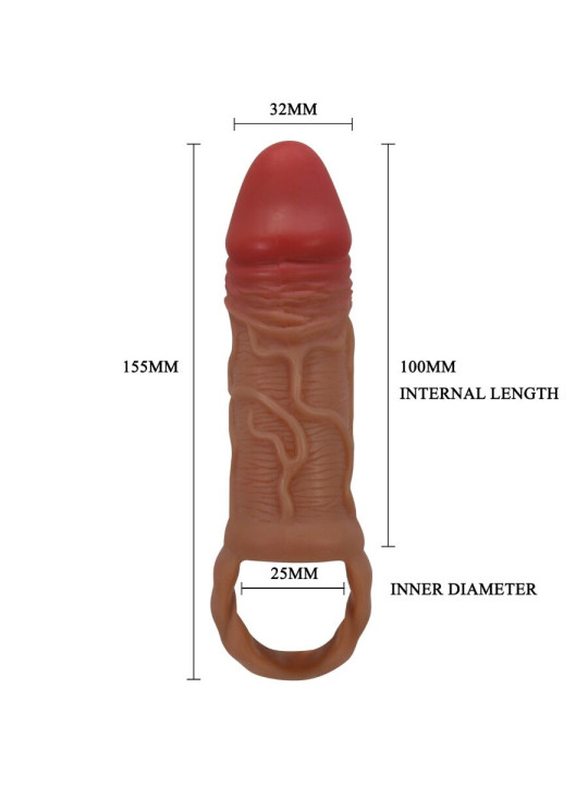FUNDA PENE TESTÍCULOS PRETTY LOVE PEIRRE 10CM ESTIMULACIÓN DE LA MARCA PRETTY LOVE