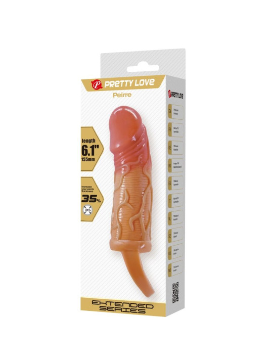 FUNDA PENE TESTÍCULOS PRETTY LOVE PEIRRE 10CM ESTIMULACIÓN DE LA MARCA PRETTY LOVE