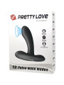 VIBRADOR ANAL SILICONA 12 MODOS MASAGEADOR PROSTÁTICO DE LA MARCA PRETTY LOVE