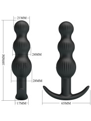 VIBRADOR ANAL SIDNEY SILICONA 10 MODOS RECARGABLE DE LA MARCA PRETTY LOVE