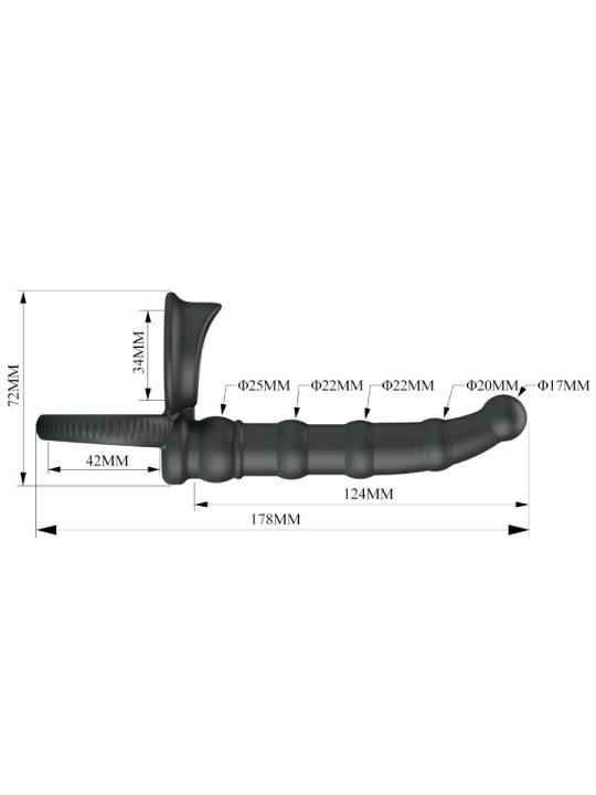ANILLO VIBRADOR PLUG ANAL 10 MODOS PRETTY LOVE TATUM DE LA MARCA PRETTY LOVE