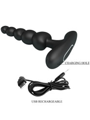 VIBRADOR ANAL RECARGABLE 10 MODOS PRETTY LOVE NEGRO DE LA MARCA PRETTY LOVE