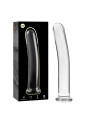 MODELO 8 DILDO CRISTAL BOROSILICATO TRANSPARENTE 14.5 CM -O- 2 CM DE LA MARCA NEBULA SERIES BY IBIZA