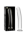 MODELO 8 DILDO CRISTAL BOROSILICATO TRANSPARENTE 14.5 CM -O- 2 CM DE LA MARCA NEBULA SERIES BY IBIZA