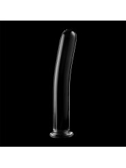MODELO 8 DILDO CRISTAL BOROSILICATO TRANSPARENTE 14.5 CM -O- 2 CM DE LA MARCA NEBULA SERIES BY IBIZA