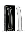MODELO 9 DILDO CRISTAL BOROSILICATO TRANSPARENTE 15.5 CM -O- 2.5 CM DE LA MARCA NEBULA SERIES BY IBIZA