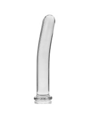 MODELO 9 DILDO CRISTAL BOROSILICATO TRANSPARENTE 15.5 CM -O- 2.5 CM DE LA MARCA NEBULA SERIES BY IBIZA